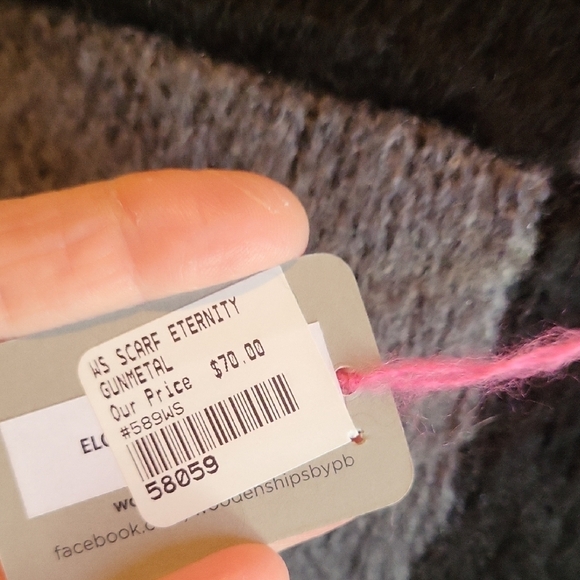 Wooden Ships Black and Gray Scarf - Picture 5 of 6